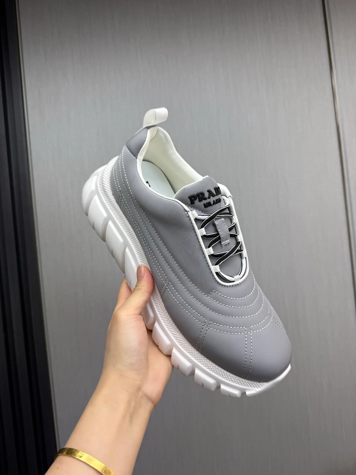 Men's shoes 💰580💰 [PRADA] Men's shoes are popular in the counter, official website synchronization, 1 high-quality shipment ✔️Imported waterproof fabric + cowhide lining, 1🆚1 replica, original sole, 38-45 (45 customized, non-refundable)